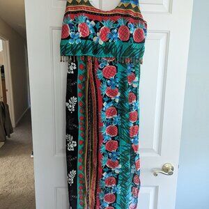 Vintage Just Choon Sleeveless Tropialc Island Dress  SIze 9